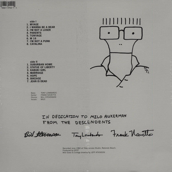 Descendents : Milo Goes To College (LP, Album, RE, Bar)