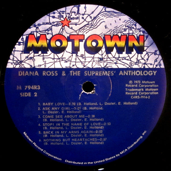 Diana Ross And The Supremes* : Anthology (3xLP, Comp, RE, Sup)