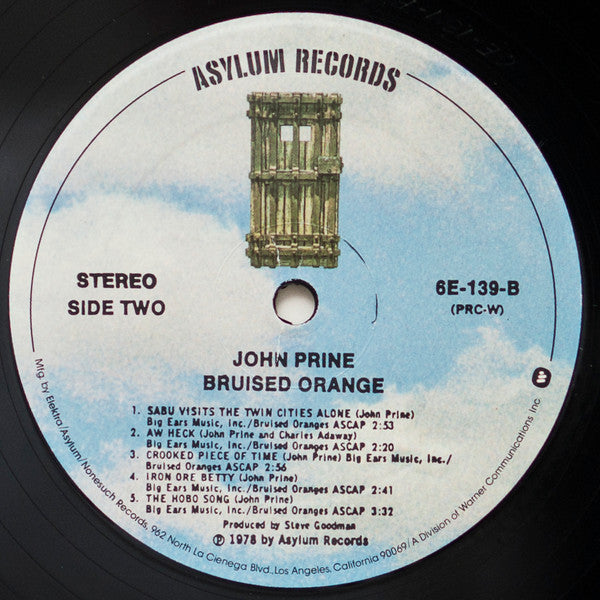 John Prine : Bruised Orange (LP, Album, PRC)