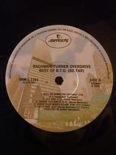 Bachman-Turner Overdrive : Best Of B.T.O. (So Far) (LP, Comp, RE, PRC)