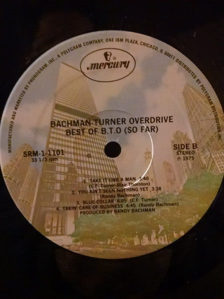 Bachman-Turner Overdrive : Best Of B.T.O. (So Far) (LP, Comp, RE, PRC)