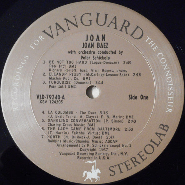 Joan Baez : Joan (LP, Album, Pit)