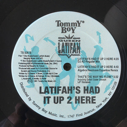 Queen Latifah : Latifah's Had It Up 2 Here (12", Maxi)