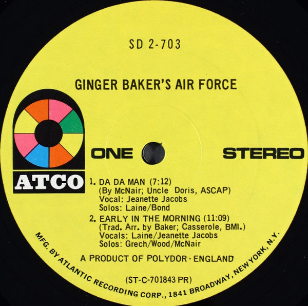 Ginger Baker's Air Force : Ginger Baker's Air Force (2xLP, Album, PR )