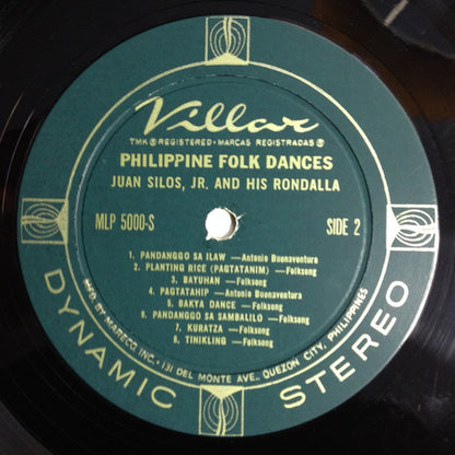 Juan Silos, Jr. And His Rondalla : Philippine Folk Dances (LP, Album)