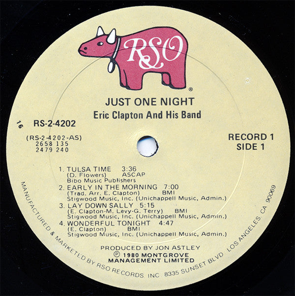 Eric Clapton : Just One Night (2xLP, Album, 16 )