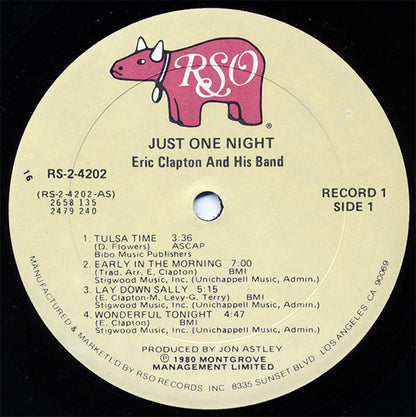Eric Clapton : Just One Night (2xLP, Album, 16 )