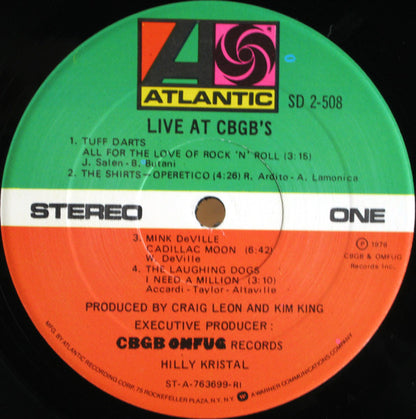 Various : Live At CBGB's - The Home Of Underground Rock (2xLP, Album, RI)