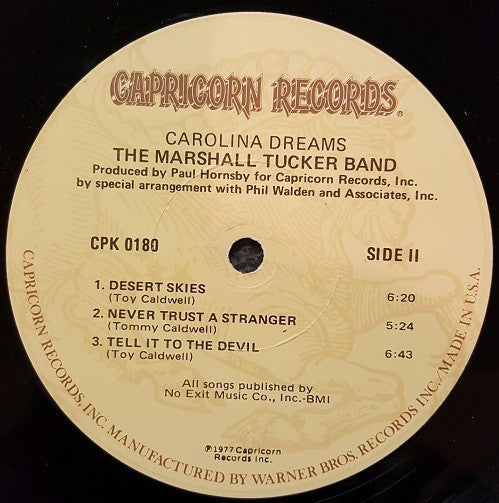 The Marshall Tucker Band : Carolina Dreams (LP, Album, Jac)