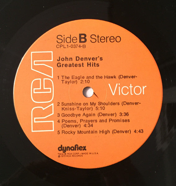 John Denver : John Denver's Greatest Hits (LP, Comp, Ora)