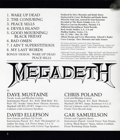Megadeth : Peace Sells...But Who's Buying? (DVD-A, Album, RM, Multichannel, NTSC)