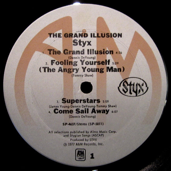 Styx : The Grand Illusion (LP, Album, Club, Pit)