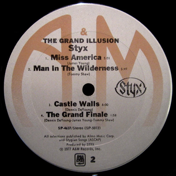 Styx : The Grand Illusion (LP, Album, Club, Pit)
