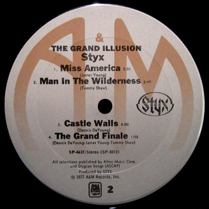 Styx : The Grand Illusion (LP, Album, Club, Pit)