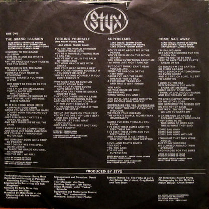 Styx : The Grand Illusion (LP, Album, Club, Pit)
