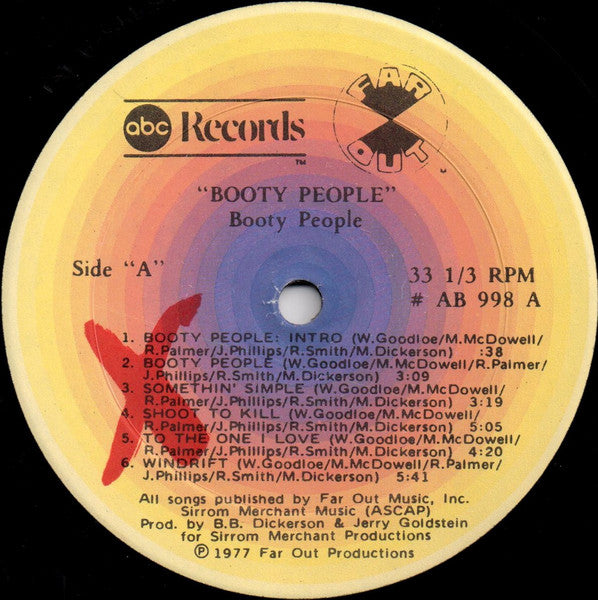 Booty People : Booty People (LP, Album, Gol)