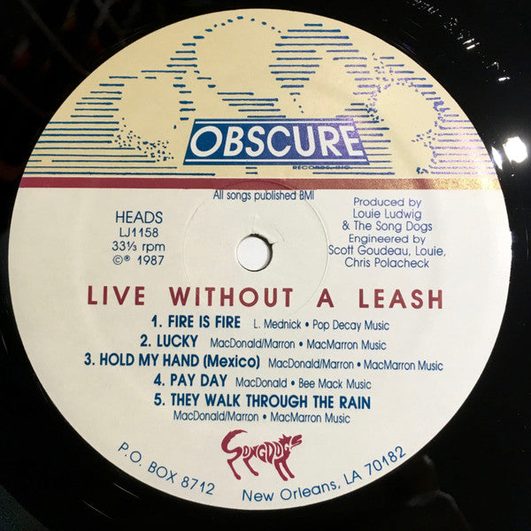 Song Dogs : Live Without A Leash (LP, Album)