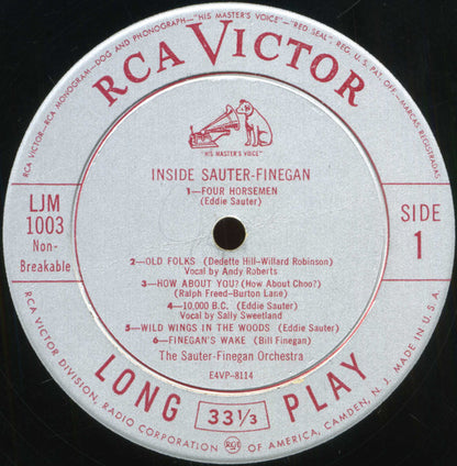The Sauter-Finegan Orchestra* : Inside Sauter-Finegan (LP, Album, Mono, Ind)