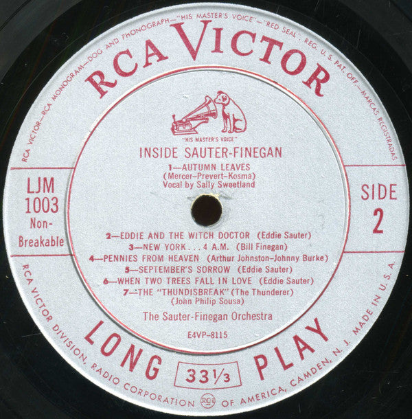 The Sauter-Finegan Orchestra* : Inside Sauter-Finegan (LP, Album, Mono, Ind)