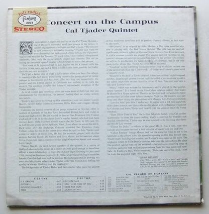 Cal Tjader Quintet : Concert On The Campus (LP, Album, Blu)