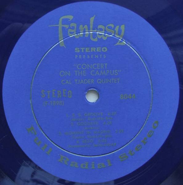 Cal Tjader Quintet : Concert On The Campus (LP, Album, Blu)
