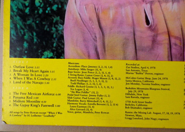 Peter Rowan : Peter Rowan (LP, Album)