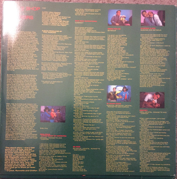 Howard Ashman & Alan Menken : Little Shop Of Horrors - Original Cast Album (LP, Album, Spe)