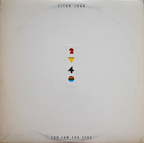 Elton John : Too Low For Zero (LP, Album, Jac)