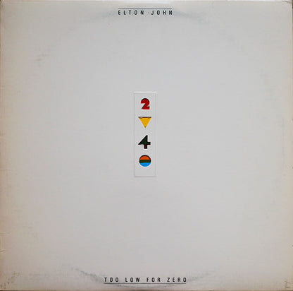 Elton John : Too Low For Zero (LP, Album, Jac)