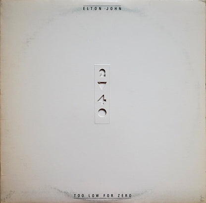 Elton John : Too Low For Zero (LP, Album, Jac)