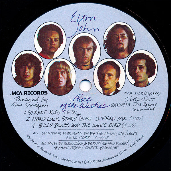 Elton John : Rock Of The Westies (LP, Album, Glo)