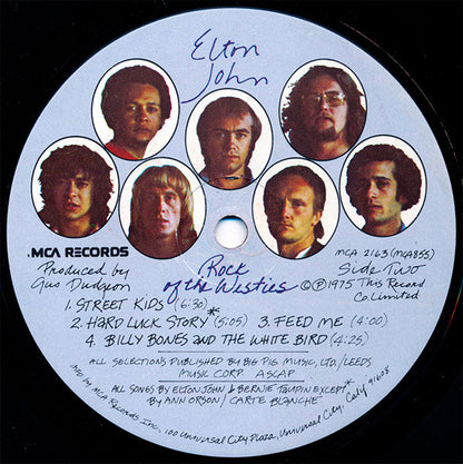 Elton John : Rock Of The Westies (LP, Album, Glo)