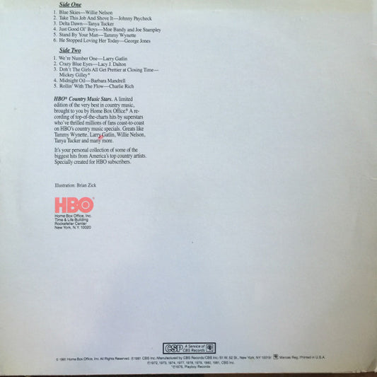 Various : HBO Country Music Stars (LP, Comp)