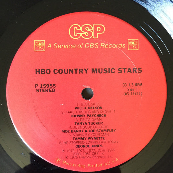 Various : HBO Country Music Stars (LP, Comp)