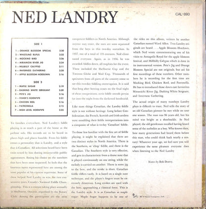 Ned Landry : Ned Landry (LP, Album, Mono)