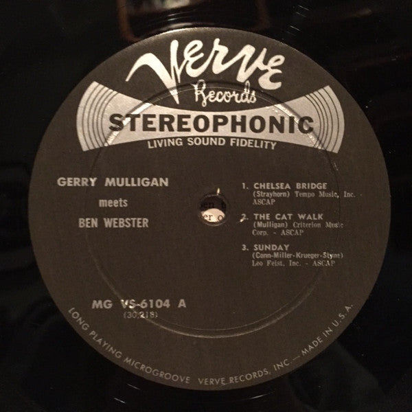 Gerry Mulligan, Ben Webster : Gerry Mulligan Meets Ben Webster (LP, Album)