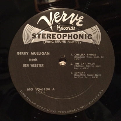 Gerry Mulligan, Ben Webster : Gerry Mulligan Meets Ben Webster (LP, Album)