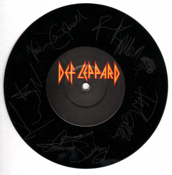 Def Leppard : Heaven Is (7", S/Sided, Single, Etch, S/Edition, Pap)