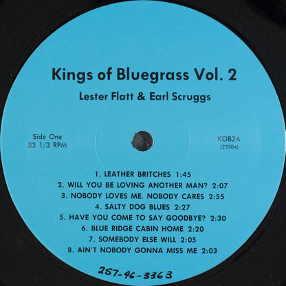 Lester Flatt, Earl Scruggs* & The Foggy Mountain Boys : Kings Of Bluegrass, Vol. 2: Early '50's Radio Broadcasts (LP, Comp)