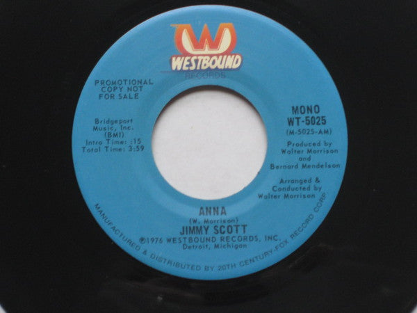 Jimmy Scott (6) : Anna (7", Mono, Promo)