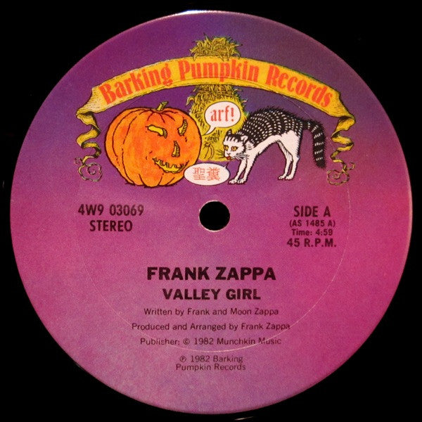 Frank* & Moon Zappa : Valley Girl (12")