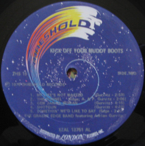 The Graeme Edge Band Featuring Adrian Gurvitz : Kick Off Your Muddy Boots (LP, Album, Pet)
