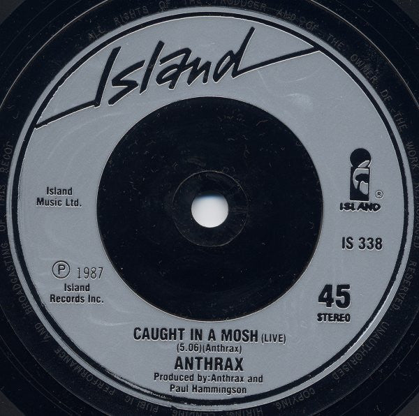 Anthrax : I'm The Man (7", Single, Sil)