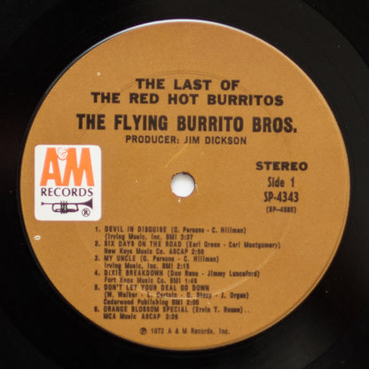 The Flying Burrito Bros : The Last Of The Red Hot Burritos (LP, Album, Pit)