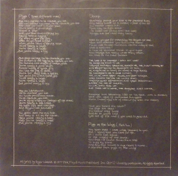 Pink Floyd : Animals (LP, Album, RE, Pit)