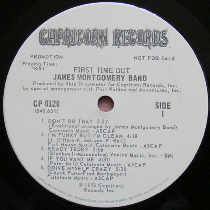 James Montgomery Band : First Time Out (LP, Album, Promo)
