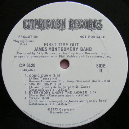 James Montgomery Band : First Time Out (LP, Album, Promo)