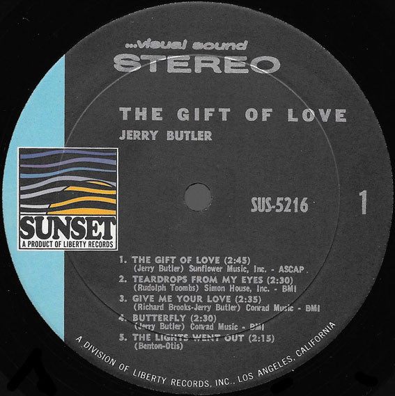 Jerry Butler : The Gift Of Love (LP, Album)