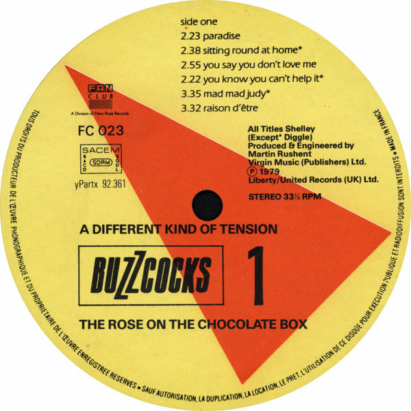 Buzzcocks : A Different Kind Of Tension (LP, Album, RE)