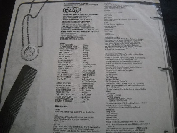 Various : Grease (The Original Soundtrack From The Motion Picture) (2xLP, Album, NAM)